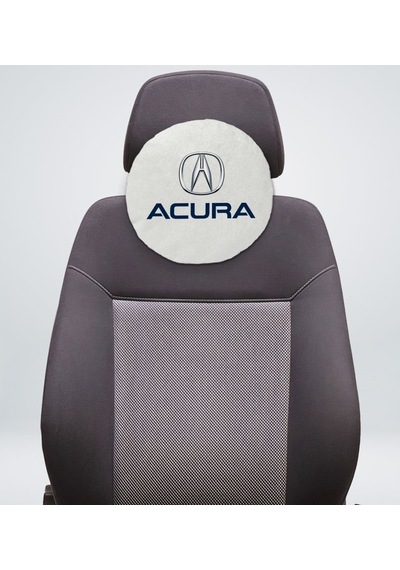 Bk Gift Acura Tasarımlı Yuvarlak Araç Koltuk Yastığı-1