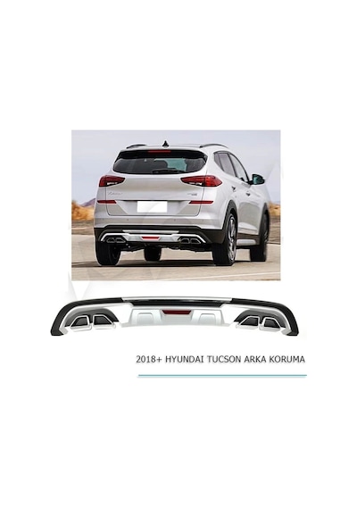 Hyundai Tucson Arka Tampon Koruması 2018-2021 Arası Uyumlu