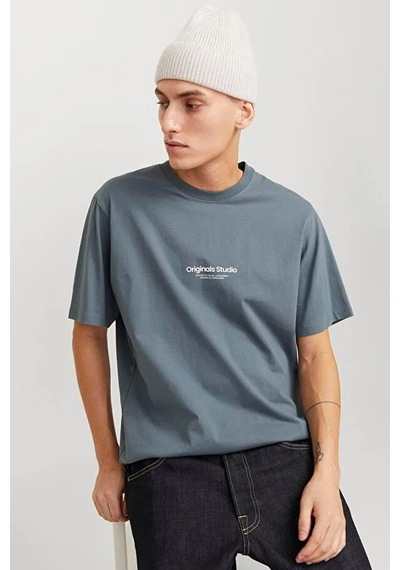Jack & Jones Erkek Tişört Mavi