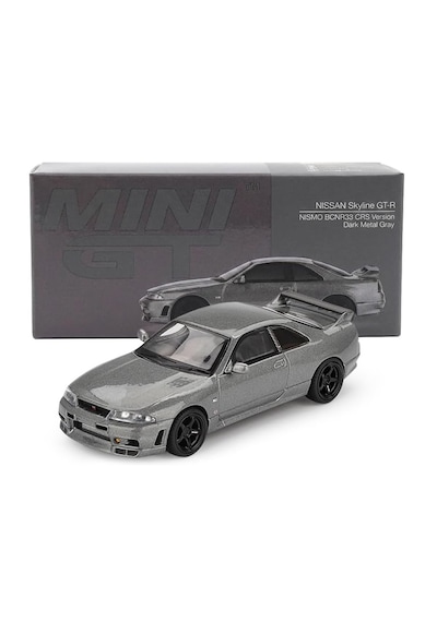 Mini Gt Nissan Skyline Gt-r Dark Metal Gray Nısmo Bcnr33 Crs Version 1128 1/64