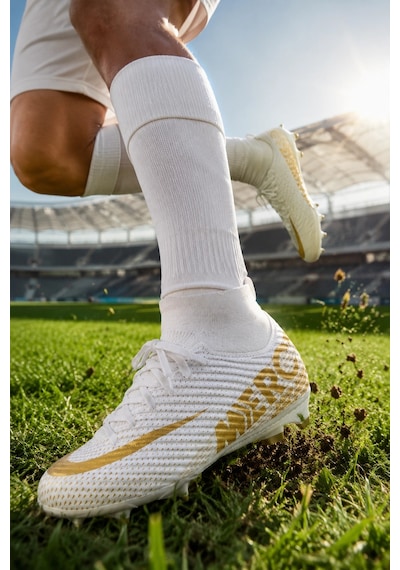 In Step Vortex Futbol Kramponu Çoraplı Bilekli Bağcıklı Dişli Taban Halı Saha Ve Çim Saha Krampon Beyaz Alt Beyaz Altın In Step Vortex Futbol Kramponu Çoraplı Bilekli Bağcıklı Dişli Taban Halı Saha Ve Çim Saha Krampon Beyaz Alt Beyaz Altın
