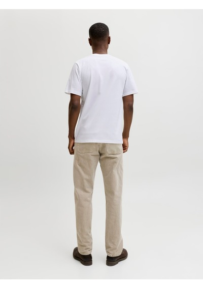 Jack & Jones Caleb Erkek Beyaz Tişört 12293019-bw