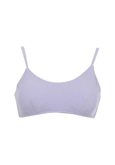 Defacto Fall in Love Regular Fit Simli Kumaş Bikini Üstü B0382AX23HSPR33 Mor