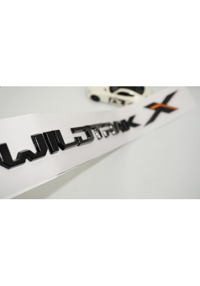 Dk Tuning Ranger Wildtrak X Bagaj Siyah Turuncu Yazı Logo Ford İle Uyumlu Bagaj Arma
