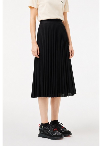 Lacoste Women's Pleated Skirt Pileli Kadın Etek Siyah