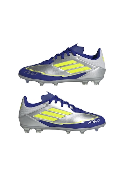 Adidas F50 League Fg/mg J Messi Çocuk Krampon Ih0924 Gri/neon/mavi Çok Renkli