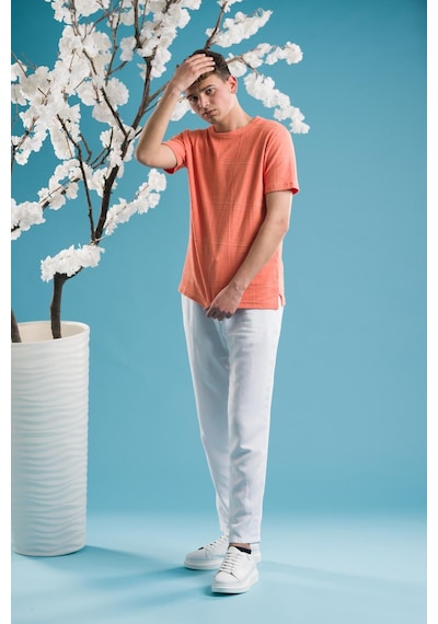Slimfit Pamuklu Bisiklet Yaka Likralı Kısa Kol Erkek Triko Yazlık T-shirt 001 Slimfit Pamuklu Bisiklet Yaka Likralı Kısa Kol Erkek Triko Yazlık T-shirt 001
