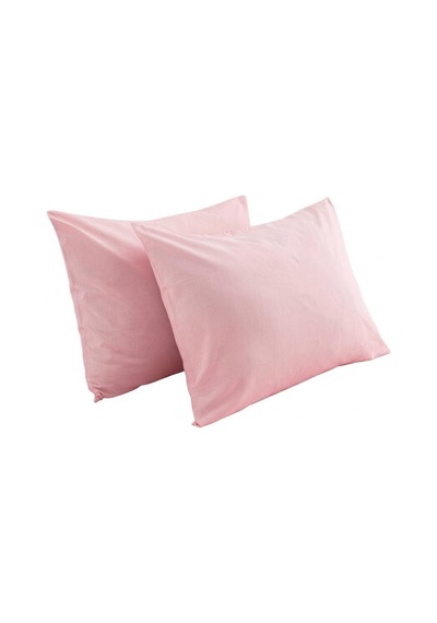 Clasy 2 Adet %100 Pamuk Ranforce Yastık Kılıfı 50 X 70 Pembe
