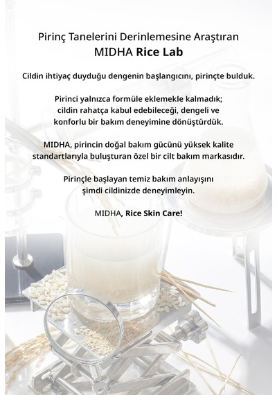 Midha Brown Rice Esmer Pirinç Özlü Besleyici ve Nemlendirici Vücut Yağı 200 ML