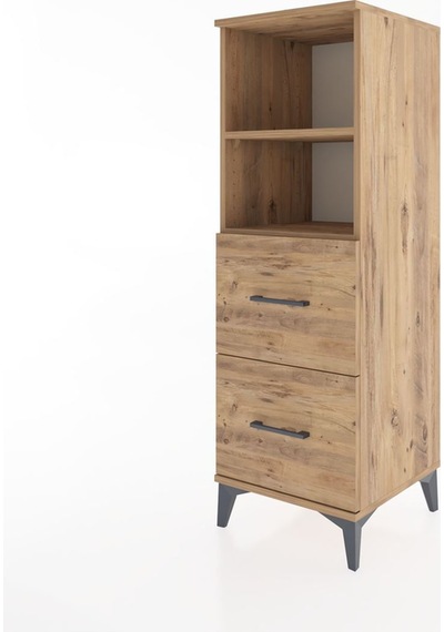 Hyperion Dolap 2 Raflı 2 Çekmeceli 44x44x134 Çam-çam Atlas Çam