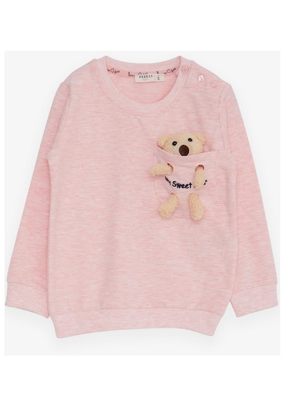 Breeze Kız Çocuk Sweatshirt Ayıcık Aksesuarlı 1.5-5 Yaş, Somon Melanj-somon Melanj Somon Melanj Breeze Kız Çocuk Sweatshirt Ayıcık Aksesuarlı 1.5-5 Yaş, Somon Melanj-somon Melanj Somon Melanj