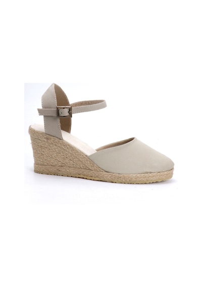 Star Tombis Gerçek Elişi Bej Kadın Dolgu Topuk Espadril Handmade Bej