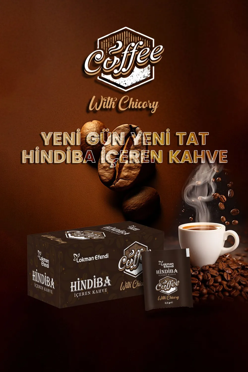 Vhp Hindiba Kahvesi 30 Adet Şase Bitkisel Çözünebilir Kahve 105 Gr. Çözünebilir