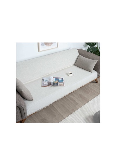 Çok Amaçlı Pamuklu Örtü- Kanepe-koltuk Şalı-koltuk Örtüsü 170x220-779 Gri2