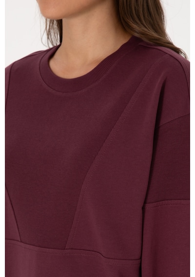 U.S. Polo Assn. Kadın Bordo Pamuklu Bisiklet Yaka Sweatshirt 50314170-VR177