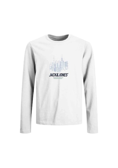 Jack & Jones Joryork Tee Ls Crew Neck Beyaz Erkek Çocuk Kısa Kol T-shirt Beyaz