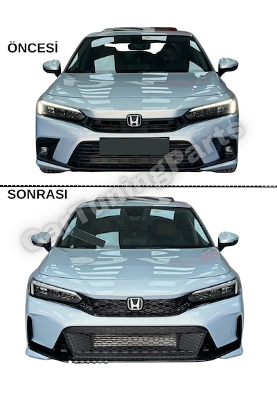 Honda Civic Fe1 Uyumlu Fl5 Type R Ön Tampon + Panjur Seti