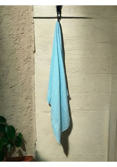 Büyük Boy Banyo Havlusu, Duş Havlusu, Tek Silgi 95 X 145cm Turkuaz