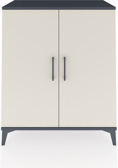 Hyperion Şifonyer 2 Kapaklı 88x44x106 Antrasit-aytaşı Antrasit