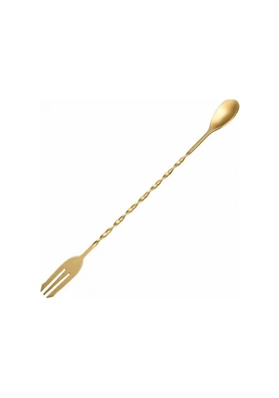Epinox Epx Akk30 Gold Çatallı Kokteyl Kaşığı 30 Cm Gold