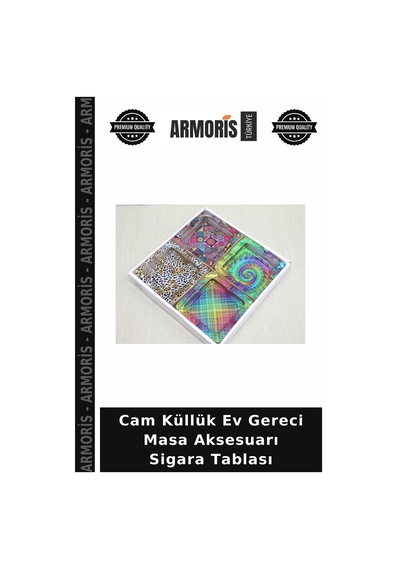 Cam Küllük Ev Gereci Masa Aksesuarı Sigara Tablası
