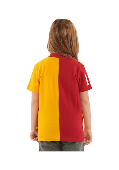 Gsstore Galatasaray Metin Oktay Çocuk Polo T-shirt C88084 Kırmızı - Sarı