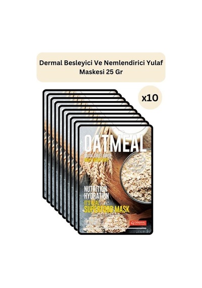 Dermal Besleyici Ve Nemlendirici Yulaf Maskesi 25 Gr 10 Adet
