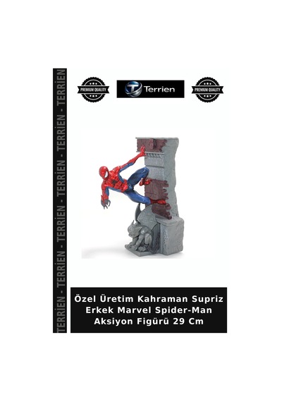 Özel Üretim Kahraman Supriz Erkek Marvel Spider-man Aksiyon Figürü 29 Cm