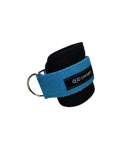 D Ring Fitness Ayak Bileği Ağırlık Çalışma Kemeri Ankle Straps Fitness 1 Çift Sağ/sol Takım Mavi