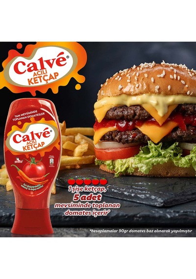 Acılı Ketçap 610 G Mayonez Yağı Azaltılmış 540 G 2'li Set X3 Adet