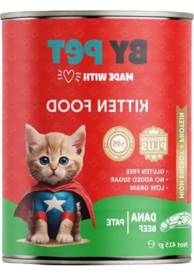 Yaş Kedi Maması - Dana Etli Konserve 400 Gram