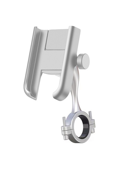 Metal Gidon Bağlantılı 4.5-7 İnç Destekler Motosiklet - Bisiklet- Mtv Telefon Tutucu Gri
