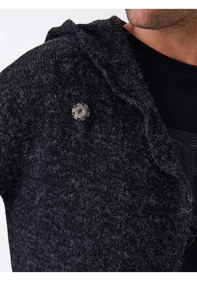 Loose Fit Erkek Hırka Gri