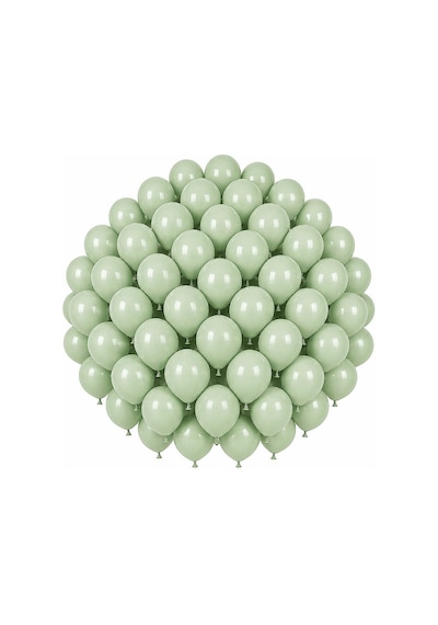 Yeşil Renk Lateks Makaron Balon 30 Cm - 50 Adet