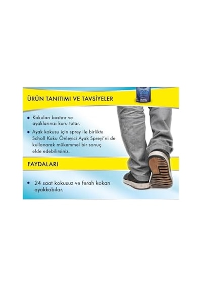 Scholl Koku Giderici Ve Terleme Önleyici Ayak + Ayakkabı Bakım Spreyi
