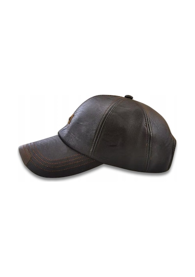 Valkyrie Deri Şapka Erkek Ayarlanabilir Premium Kalite Spor & Günlük Kullanım Baseball Cap Kahverengi Kahverengi