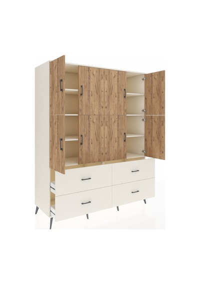 Kronos Gardrop 8 Raflı 4 Çekmeceli 8 Kapaklı 176x59x221 Aytaşı-çam/aytaşı Beyaz Kronos Gardrop 8 Raflı 4 Çekmeceli 8 Kapaklı 176x59x221 Aytaşı-çam/aytaşı Beyaz