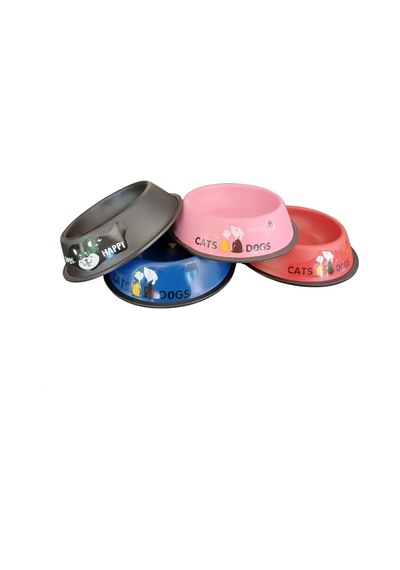 Keypet Çeşitli Renk Çelik Kedi Ve Köpek Mama Kabı 22cm 24oz