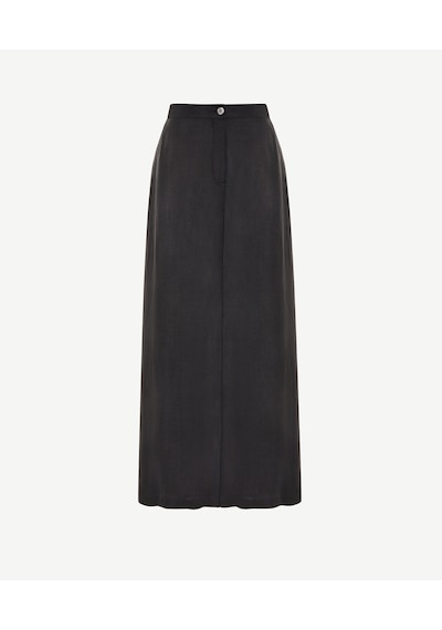 Yargıcı Bol Paça Rahat Kalıp Pantolon 25ykpn3077p 001 Siyah