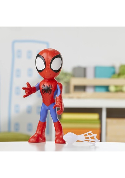 Spidey And His Amazing Friends Büyük Boy Spidey Figürü, 22,5 Cm'lik Aksiyon Figürü, Çocuklar İçin Okul Öncesi Oyuncakları, 3 Yaş Ve Üzeri, Süper Kahraman Oyuncakları
