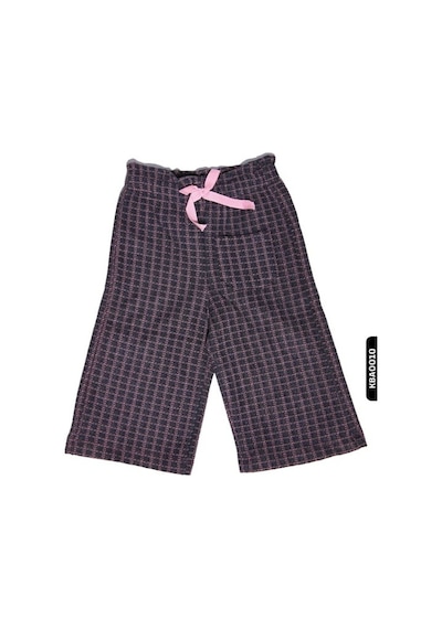 Xo Kids Kız Bebek Kareli Örme Pantolon 6-24 Ay 20525 Gri