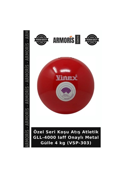 Özel Seri Koşu Atış Atletik Gll-4000 Iaff Onaylı Metal Gülle 4 Kg Vsp-303