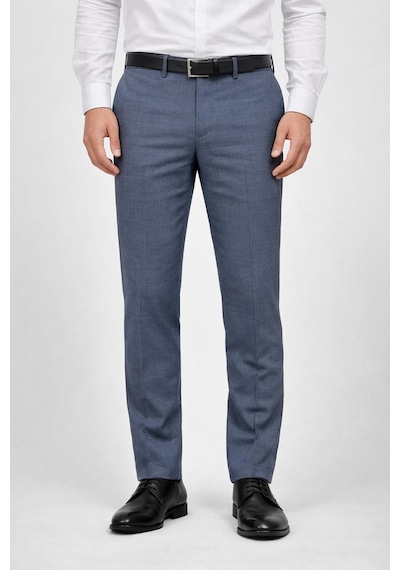 Classics Men Caserta Klasik Fit Likralı Erkek Kanvas Pantolon - 7517 Mavi