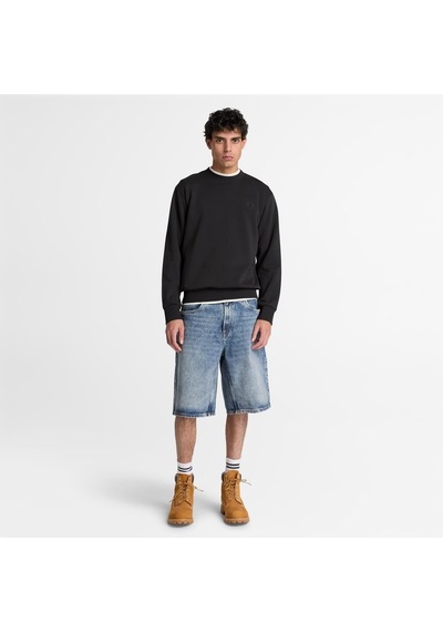 Timberland Silicon Badge Bb Crew Erkek Sweatshirt-33996 Siyah