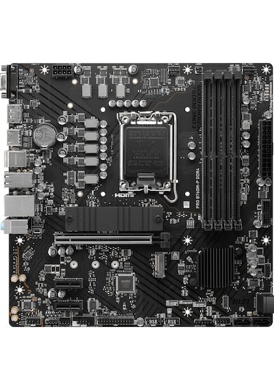 MSI Pro B760M-P DDR4 Intel B760 4800 MHz (OC) DDR4 Soket 1700 mATX Anakart