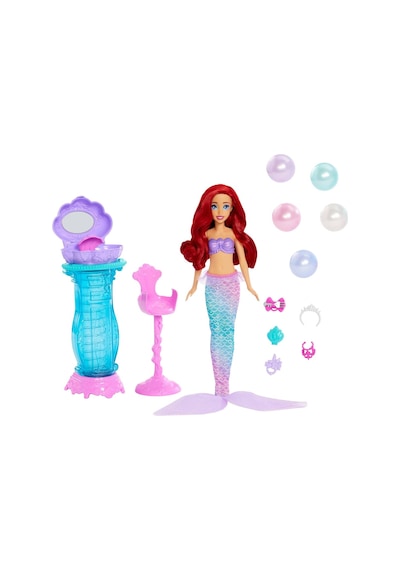 Mattel Disney Prensesi Oyuncakları, Kuyruğu Çıkarılabilir Ariel Vanity Pop Deniz Kızı Bebek, Tekrarlanabilir 5 S Genel
