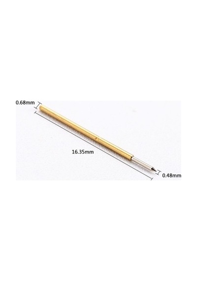 Devremarkt Pogo Pin P50-b1 Uyumlu 100 Adet Set Altın Kaplama Yaylı Test Probu Pim 3a 0.5mm Programlayıcı