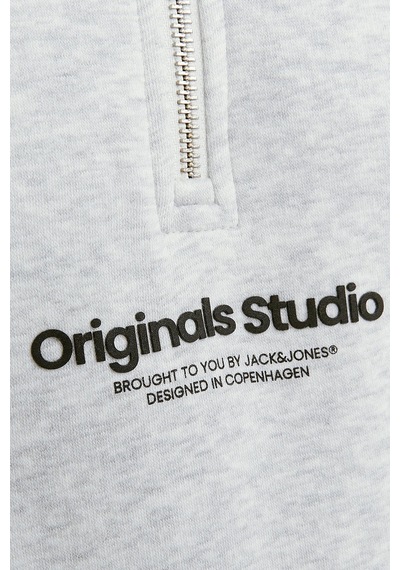 Jack & Jones Erkek Sweat 12241777 Açık Gri
