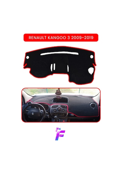 Renault Kangoo 3 2009-2019 Torpido Örtüsü Güneşten Korur Kolay Montaj Tam Uyum Kaymaz A39