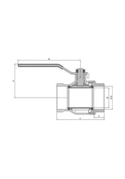 1 1/2'' Küresel Vana Tam Geçişli Pn16